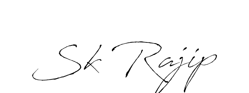 Also we have Sk Rajip name is the best signature style. Create professional handwritten signature collection using Antro_Vectra autograph style. Sk Rajip signature style 6 images and pictures png