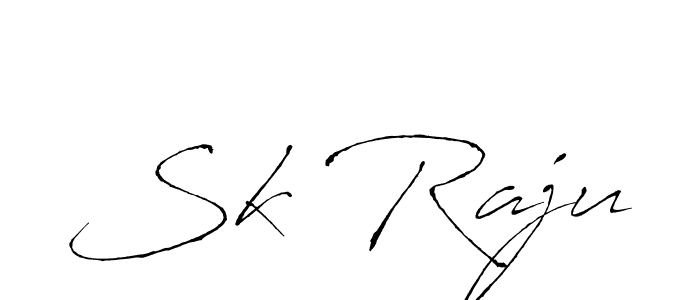 Use a signature maker to create a handwritten signature online. With this signature software, you can design (Antro_Vectra) your own signature for name Sk Raju. Sk Raju signature style 6 images and pictures png