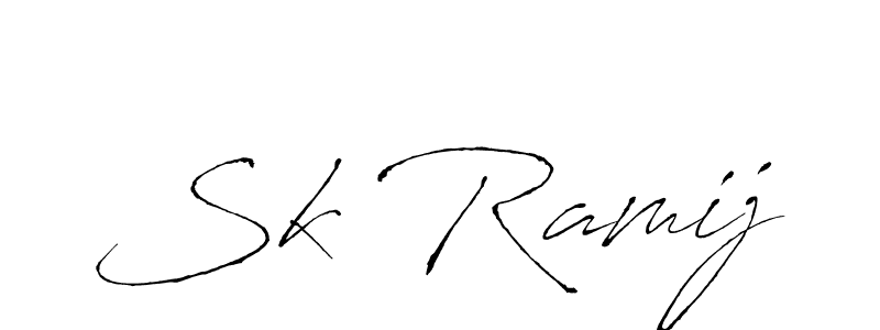 The best way (Antro_Vectra) to make a short signature is to pick only two or three words in your name. The name Sk Ramij include a total of six letters. For converting this name. Sk Ramij signature style 6 images and pictures png