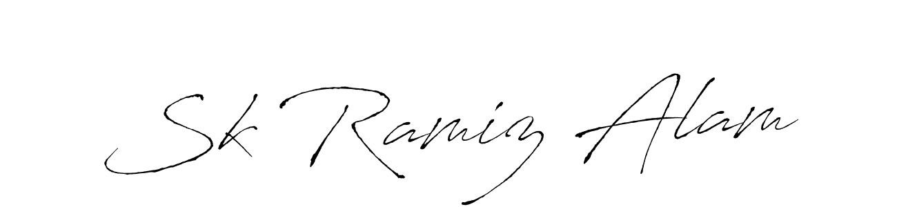 The best way (Antro_Vectra) to make a short signature is to pick only two or three words in your name. The name Sk Ramiz Alam include a total of six letters. For converting this name. Sk Ramiz Alam signature style 6 images and pictures png