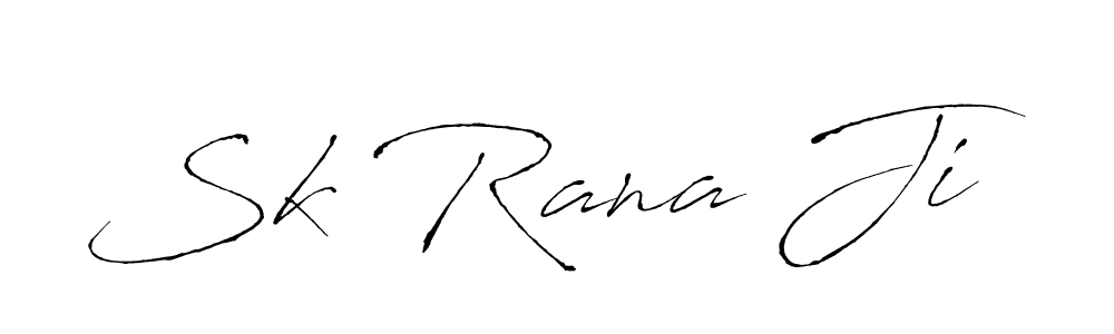 Make a beautiful signature design for name Sk Rana Ji. With this signature (Antro_Vectra) style, you can create a handwritten signature for free. Sk Rana Ji signature style 6 images and pictures png