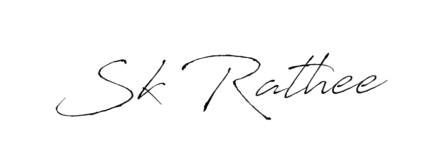 Sk Rathee stylish signature style. Best Handwritten Sign (Antro_Vectra) for my name. Handwritten Signature Collection Ideas for my name Sk Rathee. Sk Rathee signature style 6 images and pictures png