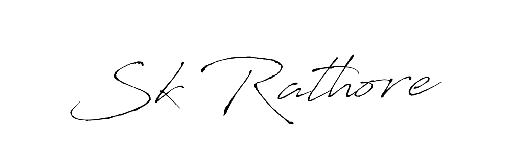 How to make Sk Rathore signature? Antro_Vectra is a professional autograph style. Create handwritten signature for Sk Rathore name. Sk Rathore signature style 6 images and pictures png