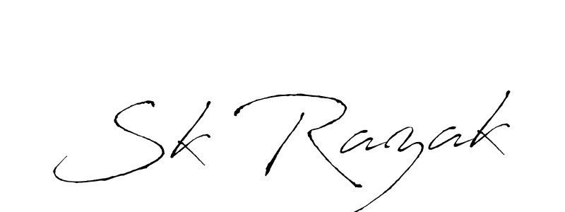 It looks lik you need a new signature style for name Sk Razak. Design unique handwritten (Antro_Vectra) signature with our free signature maker in just a few clicks. Sk Razak signature style 6 images and pictures png