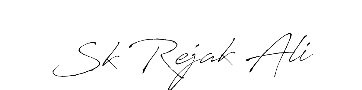 How to make Sk Rejak Ali signature? Antro_Vectra is a professional autograph style. Create handwritten signature for Sk Rejak Ali name. Sk Rejak Ali signature style 6 images and pictures png