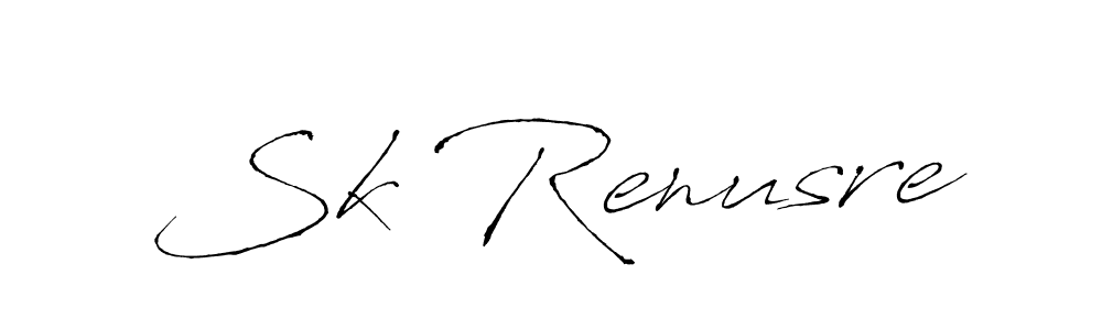 Design your own signature with our free online signature maker. With this signature software, you can create a handwritten (Antro_Vectra) signature for name Sk Renusre. Sk Renusre signature style 6 images and pictures png