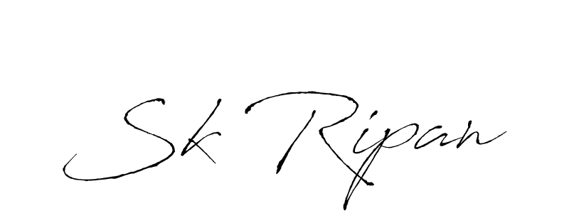 It looks lik you need a new signature style for name Sk Ripan. Design unique handwritten (Antro_Vectra) signature with our free signature maker in just a few clicks. Sk Ripan signature style 6 images and pictures png