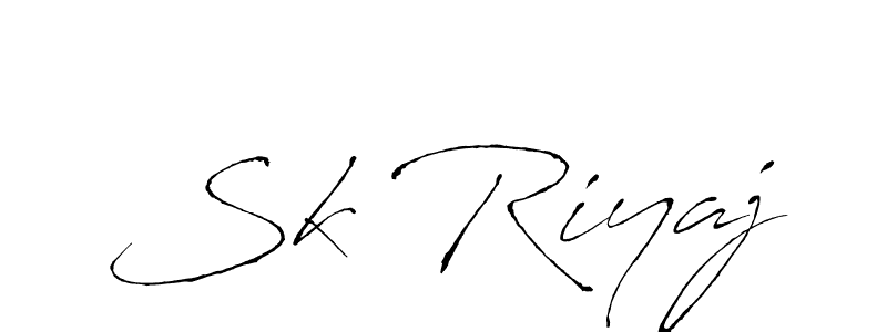 Create a beautiful signature design for name Sk Riyaj. With this signature (Antro_Vectra) fonts, you can make a handwritten signature for free. Sk Riyaj signature style 6 images and pictures png