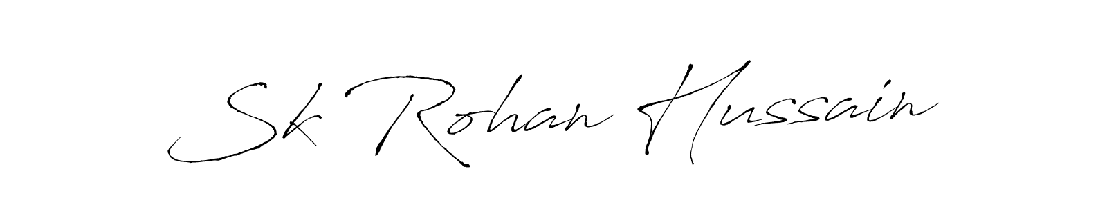 Make a beautiful signature design for name Sk Rohan Hussain. With this signature (Antro_Vectra) style, you can create a handwritten signature for free. Sk Rohan Hussain signature style 6 images and pictures png