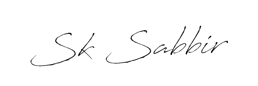 Use a signature maker to create a handwritten signature online. With this signature software, you can design (Antro_Vectra) your own signature for name Sk Sabbir. Sk Sabbir signature style 6 images and pictures png