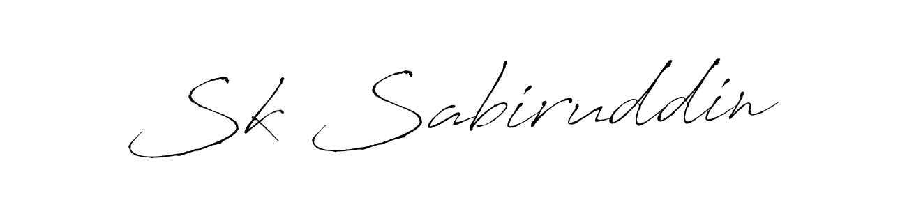 How to make Sk Sabiruddin name signature. Use Antro_Vectra style for creating short signs online. This is the latest handwritten sign. Sk Sabiruddin signature style 6 images and pictures png