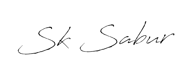 How to make Sk Sabur name signature. Use Antro_Vectra style for creating short signs online. This is the latest handwritten sign. Sk Sabur signature style 6 images and pictures png