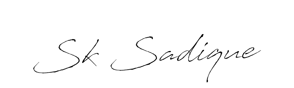 Antro_Vectra is a professional signature style that is perfect for those who want to add a touch of class to their signature. It is also a great choice for those who want to make their signature more unique. Get Sk Sadique name to fancy signature for free. Sk Sadique signature style 6 images and pictures png