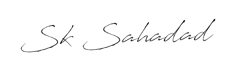 Sk Sahadad stylish signature style. Best Handwritten Sign (Antro_Vectra) for my name. Handwritten Signature Collection Ideas for my name Sk Sahadad. Sk Sahadad signature style 6 images and pictures png