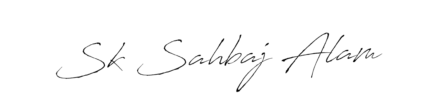 Make a beautiful signature design for name Sk Sahbaj Alam. With this signature (Antro_Vectra) style, you can create a handwritten signature for free. Sk Sahbaj Alam signature style 6 images and pictures png