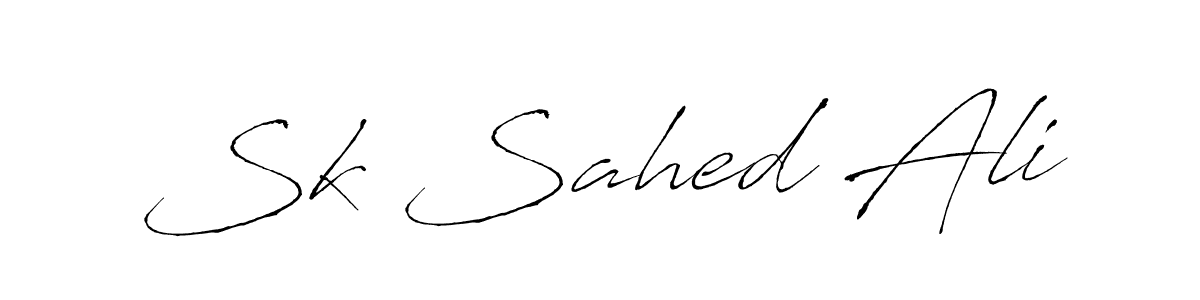 Make a beautiful signature design for name Sk Sahed Ali. With this signature (Antro_Vectra) style, you can create a handwritten signature for free. Sk Sahed Ali signature style 6 images and pictures png