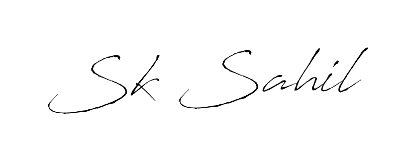 Also You can easily find your signature by using the search form. We will create Sk Sahil name handwritten signature images for you free of cost using Antro_Vectra sign style. Sk Sahil signature style 6 images and pictures png