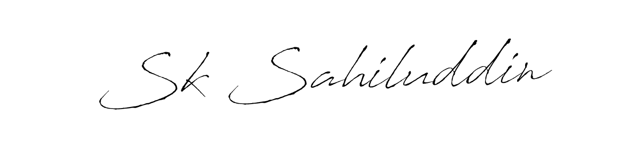 It looks lik you need a new signature style for name Sk Sahiluddin. Design unique handwritten (Antro_Vectra) signature with our free signature maker in just a few clicks. Sk Sahiluddin signature style 6 images and pictures png