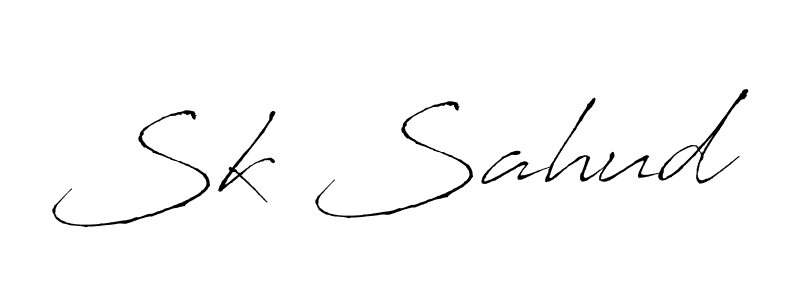 How to make Sk Sahud signature? Antro_Vectra is a professional autograph style. Create handwritten signature for Sk Sahud name. Sk Sahud signature style 6 images and pictures png