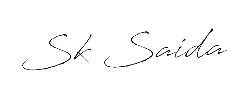 Similarly Antro_Vectra is the best handwritten signature design. Signature creator online .You can use it as an online autograph creator for name Sk Saida. Sk Saida signature style 6 images and pictures png