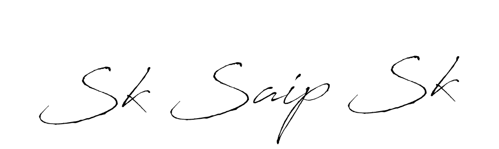 Similarly Antro_Vectra is the best handwritten signature design. Signature creator online .You can use it as an online autograph creator for name Sk Saip Sk. Sk Saip Sk signature style 6 images and pictures png