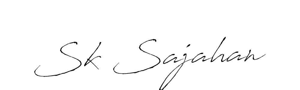 How to make Sk Sajahan name signature. Use Antro_Vectra style for creating short signs online. This is the latest handwritten sign. Sk Sajahan signature style 6 images and pictures png