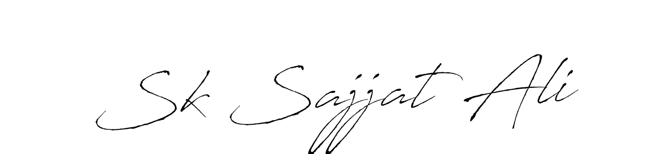 Make a beautiful signature design for name Sk Sajjat Ali. With this signature (Antro_Vectra) style, you can create a handwritten signature for free. Sk Sajjat Ali signature style 6 images and pictures png