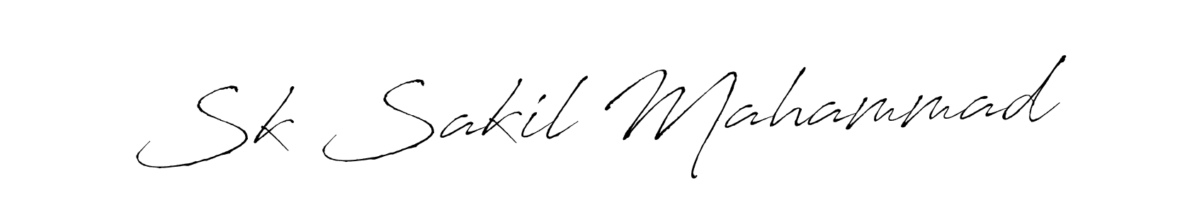 Create a beautiful signature design for name Sk Sakil Mahammad. With this signature (Antro_Vectra) fonts, you can make a handwritten signature for free. Sk Sakil Mahammad signature style 6 images and pictures png