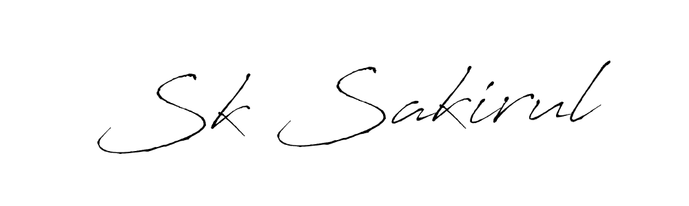 Create a beautiful signature design for name Sk Sakirul. With this signature (Antro_Vectra) fonts, you can make a handwritten signature for free. Sk Sakirul signature style 6 images and pictures png