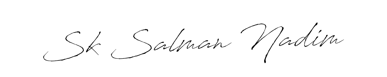 You can use this online signature creator to create a handwritten signature for the name Sk Salman Nadim. This is the best online autograph maker. Sk Salman Nadim signature style 6 images and pictures png