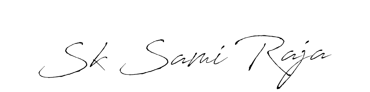 Design your own signature with our free online signature maker. With this signature software, you can create a handwritten (Antro_Vectra) signature for name Sk Sami Raja. Sk Sami Raja signature style 6 images and pictures png