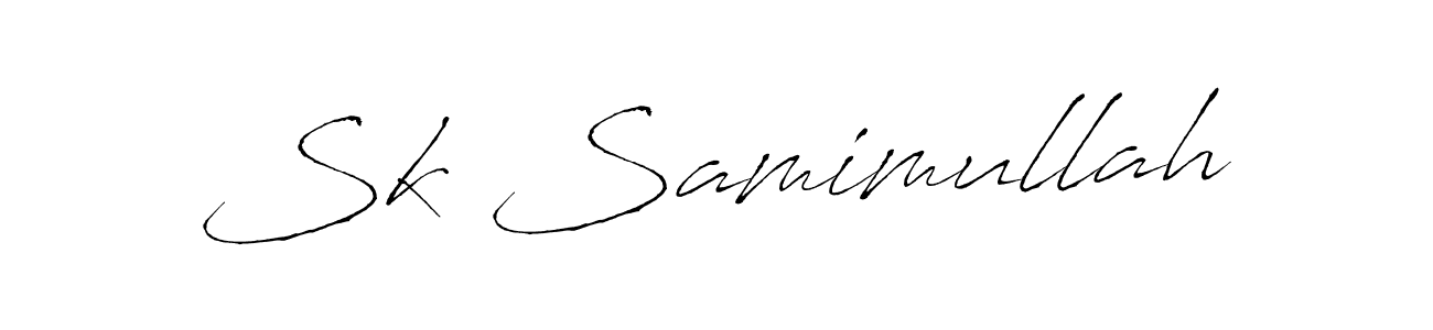 Design your own signature with our free online signature maker. With this signature software, you can create a handwritten (Antro_Vectra) signature for name Sk Samimullah. Sk Samimullah signature style 6 images and pictures png