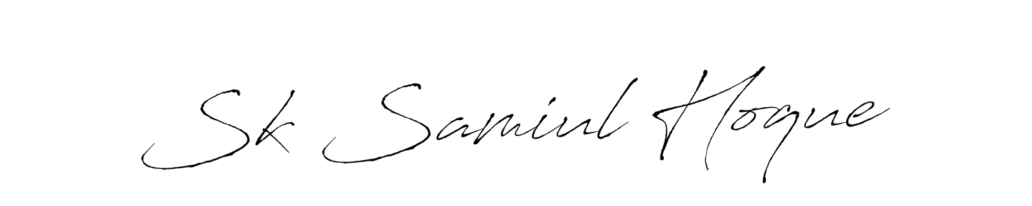 Use a signature maker to create a handwritten signature online. With this signature software, you can design (Antro_Vectra) your own signature for name Sk Samiul Hoque. Sk Samiul Hoque signature style 6 images and pictures png