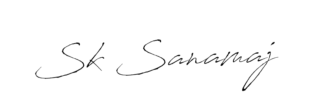 You should practise on your own different ways (Antro_Vectra) to write your name (Sk Sanamaj) in signature. don't let someone else do it for you. Sk Sanamaj signature style 6 images and pictures png