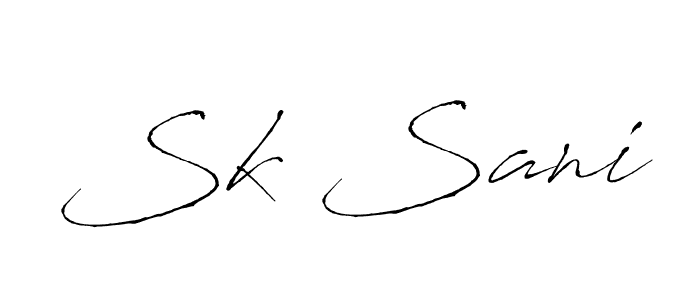 Similarly Antro_Vectra is the best handwritten signature design. Signature creator online .You can use it as an online autograph creator for name Sk Sani. Sk Sani signature style 6 images and pictures png