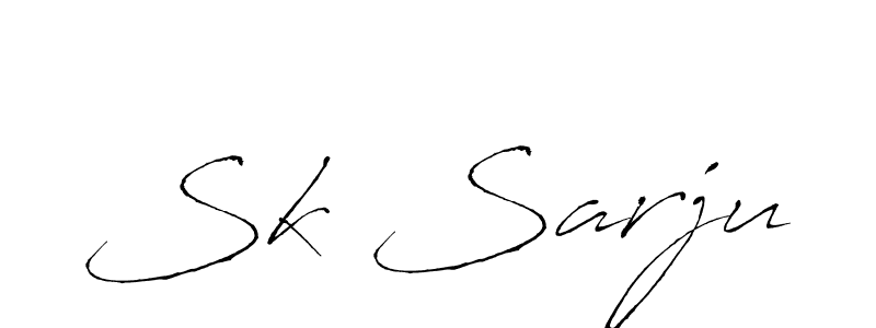 Design your own signature with our free online signature maker. With this signature software, you can create a handwritten (Antro_Vectra) signature for name Sk Sarju. Sk Sarju signature style 6 images and pictures png