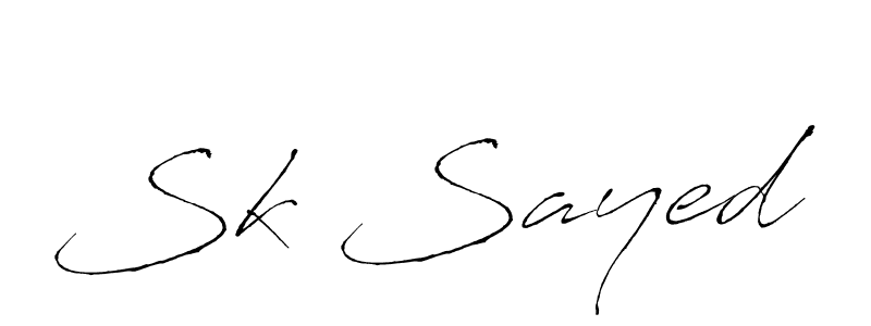 Make a beautiful signature design for name Sk Sayed. With this signature (Antro_Vectra) style, you can create a handwritten signature for free. Sk Sayed signature style 6 images and pictures png