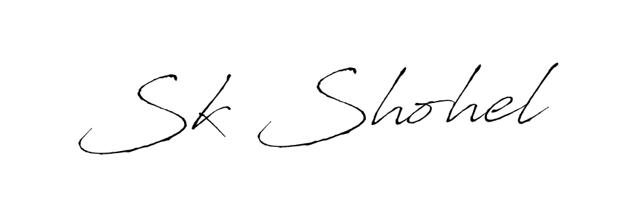How to make Sk Shohel name signature. Use Antro_Vectra style for creating short signs online. This is the latest handwritten sign. Sk Shohel signature style 6 images and pictures png