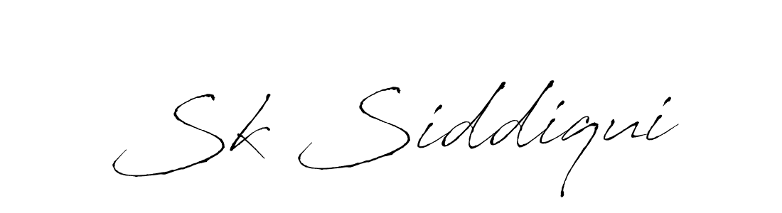 How to make Sk Siddiqui name signature. Use Antro_Vectra style for creating short signs online. This is the latest handwritten sign. Sk Siddiqui signature style 6 images and pictures png