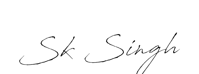 Similarly Antro_Vectra is the best handwritten signature design. Signature creator online .You can use it as an online autograph creator for name Sk Singh. Sk Singh signature style 6 images and pictures png