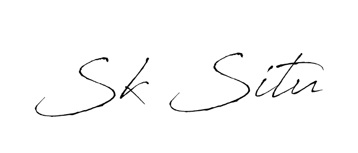 You should practise on your own different ways (Antro_Vectra) to write your name (Sk Situ) in signature. don't let someone else do it for you. Sk Situ signature style 6 images and pictures png