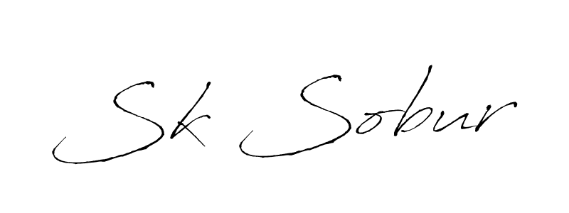 How to make Sk Sobur signature? Antro_Vectra is a professional autograph style. Create handwritten signature for Sk Sobur name. Sk Sobur signature style 6 images and pictures png