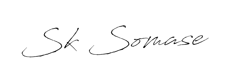 You should practise on your own different ways (Antro_Vectra) to write your name (Sk Somase) in signature. don't let someone else do it for you. Sk Somase signature style 6 images and pictures png