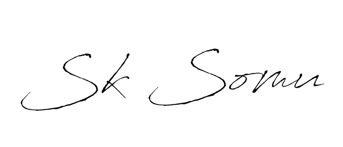 Design your own signature with our free online signature maker. With this signature software, you can create a handwritten (Antro_Vectra) signature for name Sk Somu. Sk Somu signature style 6 images and pictures png