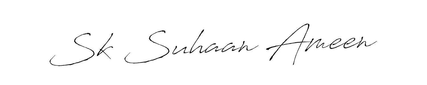 This is the best signature style for the Sk Suhaan Ameen name. Also you like these signature font (Antro_Vectra). Mix name signature. Sk Suhaan Ameen signature style 6 images and pictures png