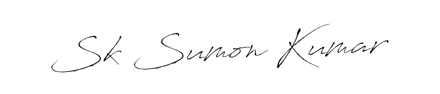 Sk Sumon Kumar stylish signature style. Best Handwritten Sign (Antro_Vectra) for my name. Handwritten Signature Collection Ideas for my name Sk Sumon Kumar. Sk Sumon Kumar signature style 6 images and pictures png