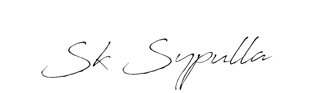 It looks lik you need a new signature style for name Sk Sypulla. Design unique handwritten (Antro_Vectra) signature with our free signature maker in just a few clicks. Sk Sypulla signature style 6 images and pictures png