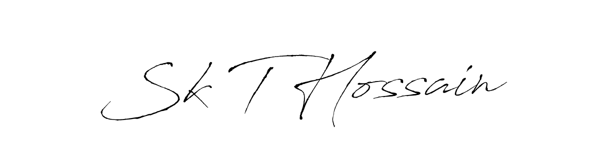 You should practise on your own different ways (Antro_Vectra) to write your name (Sk T Hossain) in signature. don't let someone else do it for you. Sk T Hossain signature style 6 images and pictures png