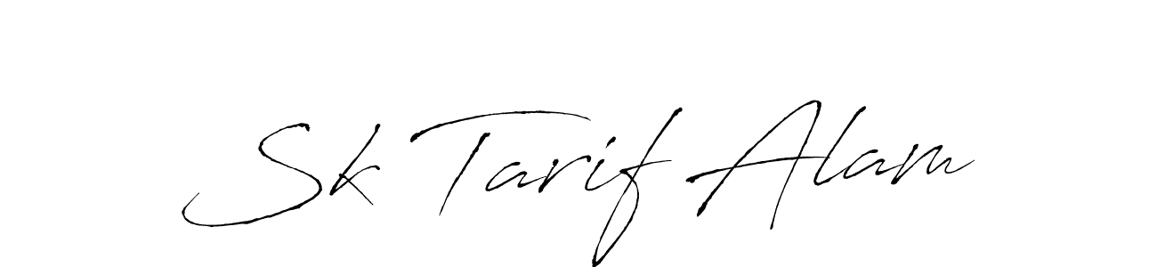 Design your own signature with our free online signature maker. With this signature software, you can create a handwritten (Antro_Vectra) signature for name Sk Tarif Alam. Sk Tarif Alam signature style 6 images and pictures png