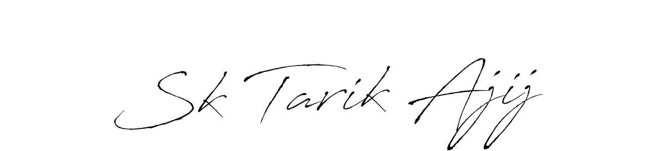 You should practise on your own different ways (Antro_Vectra) to write your name (Sk Tarik Ajij) in signature. don't let someone else do it for you. Sk Tarik Ajij signature style 6 images and pictures png